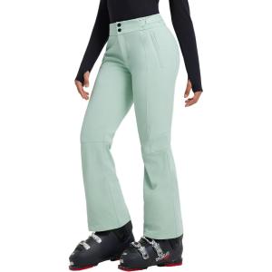 image:imageBALEAF Womens Snow Pants Insulated Waterproof Slim Ski Pants Snowboard Winter Cold Weather GearLight Green