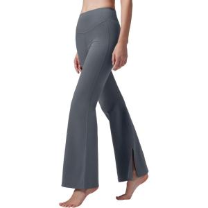 image:imagebaleaf Womens Fleece Lined Flare LeggingsDark Gray