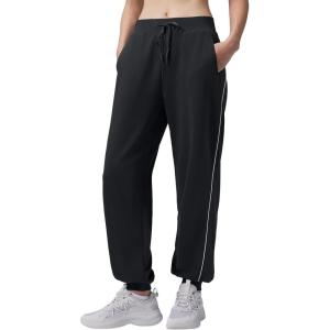 image:imagebaleaf Womens Yoga Casual LooseFit Tapered PantsBlack