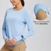 image:imageBALEAF Womens Sun Shirts UPF 50 Long Sleeve Hiking Tops Lightweight Quick Dry UV Protection Outdoor ClothingLight Blue