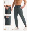 image:imagebaleaf Mens Hiking Pants Lightweight Quick Dry Joggers with Pockets Cargo Pants Water Resistant Breathable JoggerDark Gray