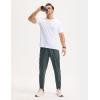 image:imagebaleaf Mens Hiking Pants Lightweight Quick Dry Joggers with Pockets Cargo Pants Water Resistant Breathable JoggerDark Gray