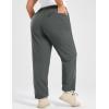 image:imagebaleaf Plus Size Pants for Women Hiking Cargo Water Resistant UPF 50 Cargo Joggers Zipper PocketsDark Gray