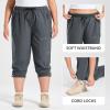 image:imagebaleaf Plus Size Pants for Women Hiking Cargo Water Resistant UPF 50 Cargo Joggers Zipper PocketsPlum Kitten