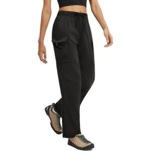 image:imagebaleaf Womens Hiking Pants 29 Convertible ZipOff Pants with 6 Pockets Lightweight Quick Dry Water Resistant UPF 50Black