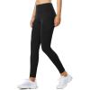 image:imagebaleaf Womens Fleece Lined Leggings Water Resistant Thermal Winter Warm Tights High Waisted with Pockets Running GearAblack27