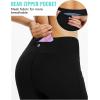 image:imagebaleaf Womens Fleece Lined Leggings Water Resistant Thermal Winter Warm Tights High Waisted with Pockets Running GearAblack27
