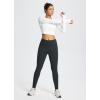 image:imagebaleaf Womens Fleece Lined Leggings Water Resistant Thermal Winter Warm Tights High Waisted with Pockets Running GearBlackone Pocket27