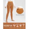 image:imagebaleaf Womens Fleece Lined Leggings Thermal Warm Winter Tights High Waisted Yoga Pants Cold Weather with PocketsCaramel
