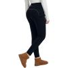 image:imagebaleaf Womens Thick Fleece Lined Leggings Winter Snow Pants Warm Thermal High Waisted Ski LeggingBlack