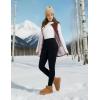 image:imagebaleaf Womens Thick Fleece Lined Leggings Winter Snow Pants Warm Thermal High Waisted Ski LeggingBlack
