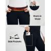 image:imagebaleaf Womens Thick Fleece Lined Leggings Winter Snow Pants Warm Thermal High Waisted Ski LeggingBlack