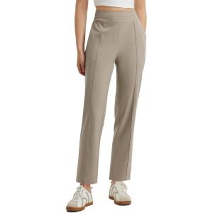 image:imagebaleaf Womens Travel Pants Lightweight Business Casual Work Pants Stretch Petite Ankle Golf Slacks with Pockets UPF50Khaki