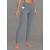 image:imagebaleaf Freeleaf Womens 78 Yoga Leggings with Pockets High Waisted 27 Workout Lounge Leggings Cozy Soft Athletic PantsDark Gray