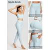 image:imagebaleaf Freeleaf Womens 78 Yoga Leggings with Pockets High Waisted 27 Workout Lounge Leggings Cozy Soft Athletic PantsPastel Blue