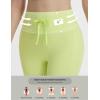 image:imagebaleaf Women 8 Biker Shorts with Pockets High Waisted Workout Short Tummy Control Yoga Gym Spandex Running VolleyballLime Green