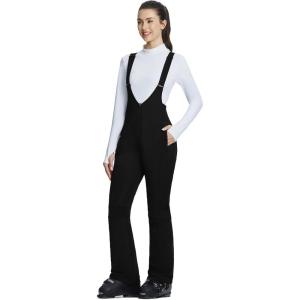 image:imagebaleaf Womens Snow Bibs Pants Waterproof Insulated Ski Overalls Pants Snowboarding Winter Warm Snow SuitBlack
