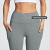 image:imagebaleaf Womens Leggings with Pockets Black Tummy Control Workout High Waisted Athletic 78 Ultra Soft Gym Yoga Ankle PantsGray