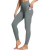 image:imagebaleaf Womens Leggings with Pockets Black Tummy Control Workout High Waisted Athletic 78 Ultra Soft Gym Yoga Ankle PantsGray