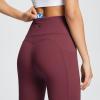 image:imagebaleaf Womens Leggings with Pockets Black Tummy Control Workout High Waisted Athletic 78 Ultra Soft Gym Yoga Ankle PantsWine
