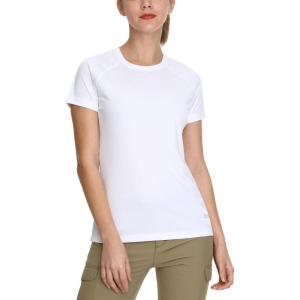image:imagebaleaf Womens UPF 50 UV Protection Shirts Short Sleeve TShirts SPF Sun Shirts Quick Dry Outdoor Performance Tops White Size XXL