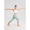 image:imagebaleaf Womens 21 Capri Pants with Pockets High Waist  Tummy Control Yoga Leggings for Summer WorkoutSubtle Green