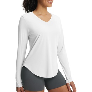 image:imagebaleaf Womens Sun Shirts Long Sleeve Workout Tops UV Protection UPF 50 Lightweight Quick Dry SPF Shirt for HikingWhite