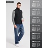 image:imagebaleaf Mens Golf Vest Fleece Lined Softshell Sleeveless Jacket Water Resistant Cold Weather Running Gear Winter PocketsBlack