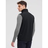 image:imagebaleaf Mens Golf Vest Fleece Lined Softshell Sleeveless Jacket Water Resistant Cold Weather Running Gear Winter PocketsBlack