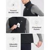 image:imagebaleaf Mens Golf Vest Fleece Lined Softshell Sleeveless Jacket Water Resistant Cold Weather Running Gear Winter PocketsBlack