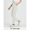 image:imagebaleaf Womens Ankle Barrel Pants Stretch Travel Pants Petite Work Pants Casual Slacks with PocketsStar White