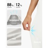 image:imagebaleaf Womens Ankle Barrel Pants Stretch Travel Pants Petite Work Pants Casual Slacks with PocketsStar White