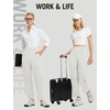 image:imagebaleaf Womens Ankle Barrel Pants Stretch Travel Pants Petite Work Pants Casual Slacks with PocketsStar White