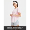 image:imagebaleaf Womens Short Sleeve Athletic Tops Workout Running Shirts Quick Dry TShirts Loose Fit Gym Yoga Tee UPF 50Light Pink