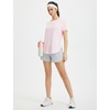 image:imagebaleaf Womens Short Sleeve Athletic Tops Workout Running Shirts Quick Dry TShirts Loose Fit Gym Yoga Tee UPF 50Light Pink