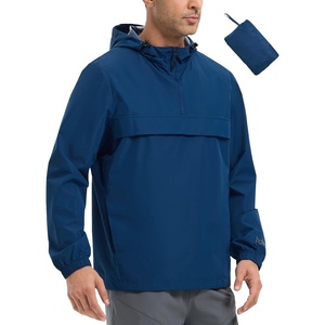 image:imagebaleaf Mens Rain Jacket Water Resistant Hiking Windbreaker Packable Running Golf Gear Hood Raincoat Reflective