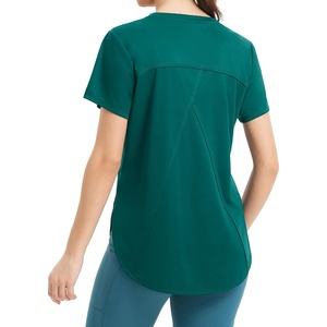 image:imagebaleaf Womens Short Sleeve Athletic Tops Workout Running Shirts Quick Dry TShirts Loose Fit Gym Yoga Tee UPF 50Green
