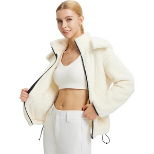image:imagebaleaf Womens Sherpa Fuzzy Fleece Jakcets with Hood Button Down Drawstring Winter Casual Warm Coat with Pockets