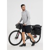 image:imagebaleaf Mens Mountain Bike Shorts Padded Loosefit MTB Cycling Bicycle Lightweight Zipper Pockets UPF50Black