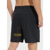 image:imagebaleaf Mens Mountain Bike Shorts Padded Loosefit MTB Cycling Bicycle Lightweight Zipper Pockets UPF50Black