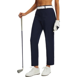 image:imagebaleaf Womens Golf Pants 2527 Straight Leg Stretch Work Travel Pant with Pockets Dressy Bussiness Casual Slacks UPF 50Navy Blue