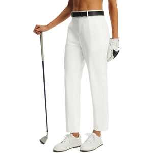 image:imagebaleaf Womens Golf Pants 2527 Straight Leg Stretch Work Travel Pant with Pockets Dressy Bussiness Casual Slacks UPF 50Star White