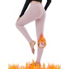 image:imagebaleaf Womens Fleece Lined Leggings Thermal Warm Winter Tights High Waisted Thick Yoga Pants Cold Weather with PocketsLight Purple