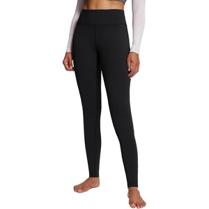 image:imagebaleaf Womens Fleece Lined Leggings Thermal Warm Winter Tights High Waisted Thick Yoga Pants Cold Weather with PocketsBlack