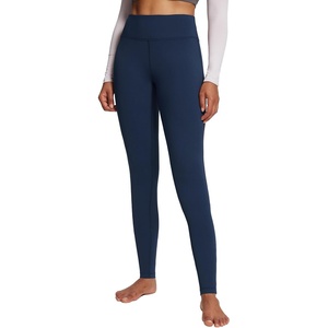 image:imagebaleaf Womens Fleece Lined Leggings Thermal Warm Winter Tights High Waisted Thick Yoga Pants Cold Weather with PocketsDark Blue