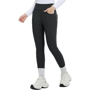 image:imagebaleaf Womens Fleece Lined Leggings Thick Winter Warm Soft Pants Thermal Waterproof High Waisted Jeggings for Hiking Running Skiing Black XXL