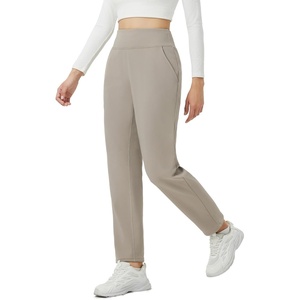 image:imagebaleaf Womens Fleece Lined Pants Winter Warm Thermal Water Resistant High Waisted Travel Pants Thick Pants Work Golf CasualKhaki
