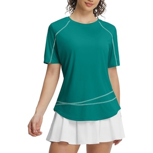 image:imagebaleaf Womens UPF 50 Sun Protection Shirt Quick Dry Lightweight UV Shirt Short Sleeve for Running Hiking Travel WorkoutGreen
