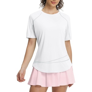 image:imagebaleaf Womens UPF 50 Sun Protection Shirt Quick Dry Lightweight UV Shirt Short Sleeve for Running Hiking Travel WorkoutWhite