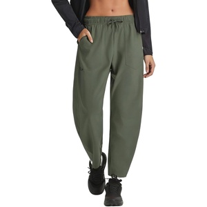 image:imagebaleaf Womens Barrel Hiking Pants Water Resistant Lightweight Travel Pants Ankle Tapered Outdoor Pants with 5 PocketsArmy Green